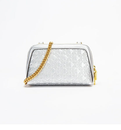 Solid Color Versatile Letter Print Design Exquisite Fashionable and Minimalist 2024 Seasonal New Women's Chain Shoulder Bag