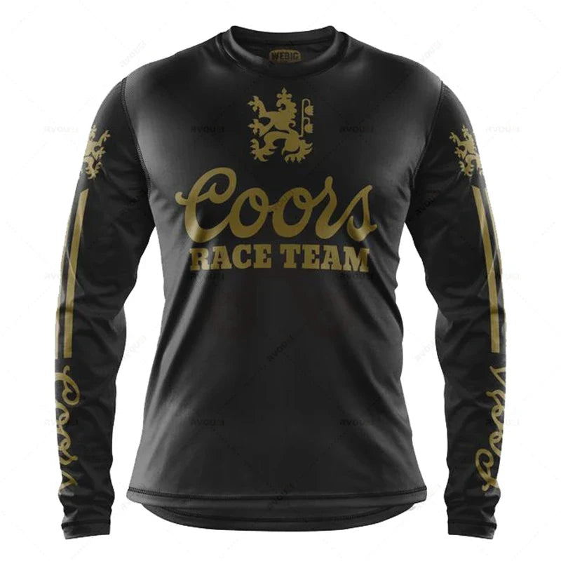 Camping Motorcycle Mountain Bike Team Downhill MTB Jersey Offroad Bicycle Locomotive Shirt Cross Country Fishing Hunting Clothes
