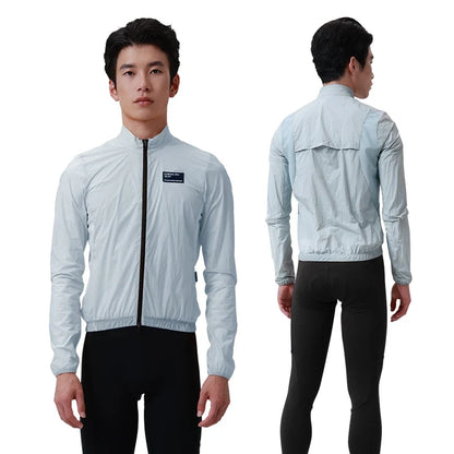New Cycling Jacket Men's Windproof Cycling Jacket Road Bike Waterproof Jacket Double-ended Zipper Cycling Equipment