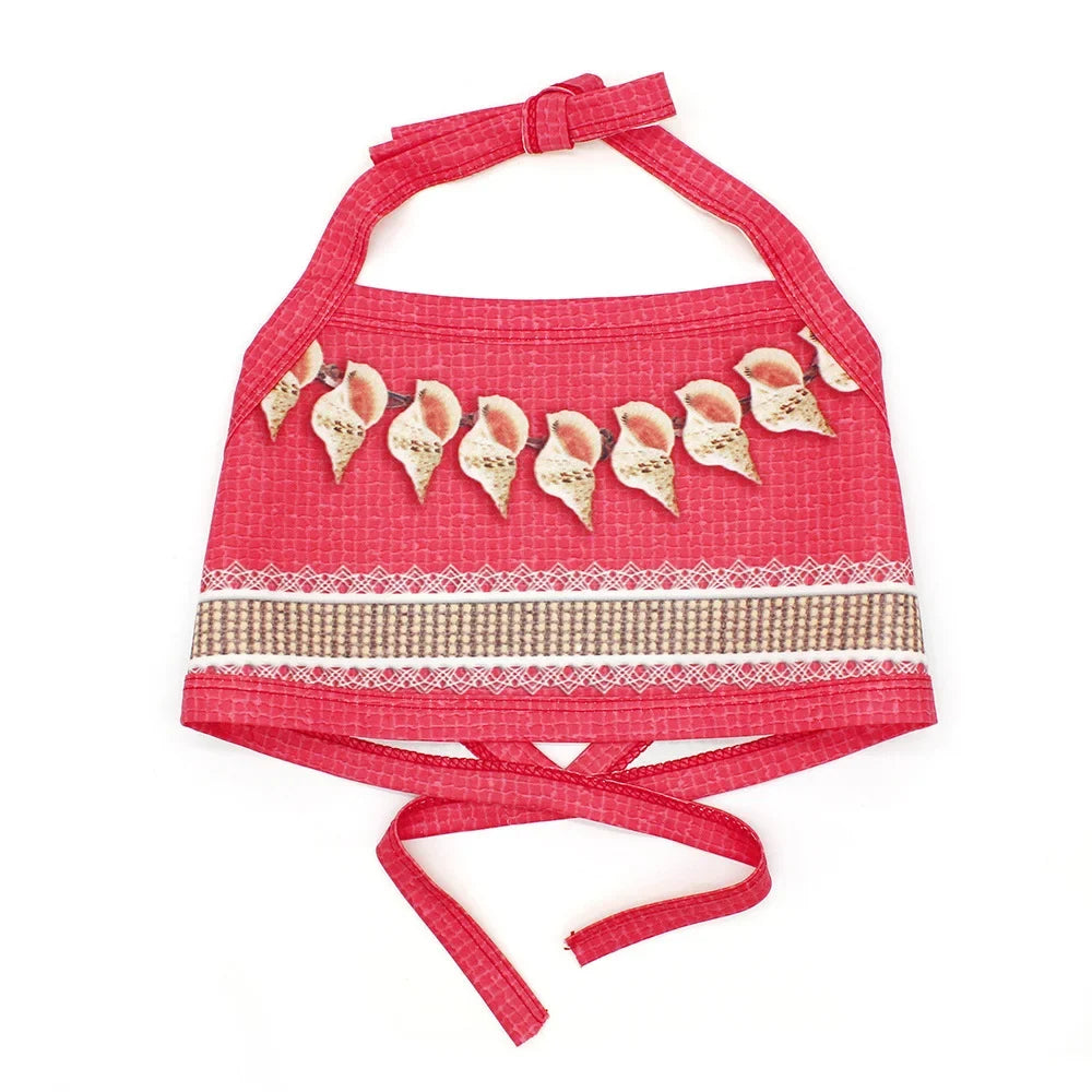 New Moana Dress Costumes Kids Girl Cosplay Toddler Movie Ocean Adventure Infant Frock Halloween Party With Chick Clothes