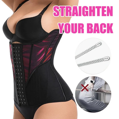 Women's Tummy Contorl  Underbust Sport Girdle Cincher Hourglass Waist Trainer Body Shaper Corset For Weight Loss