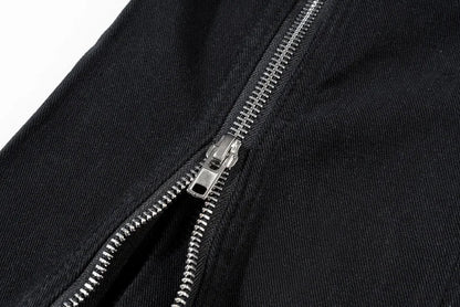 2023 Brand New Classic Rick Denim Folding Zipper Slim Fit Straight PANT Jeans Cotton Denim Pants Comfort Casual Jeans M-XXL #717