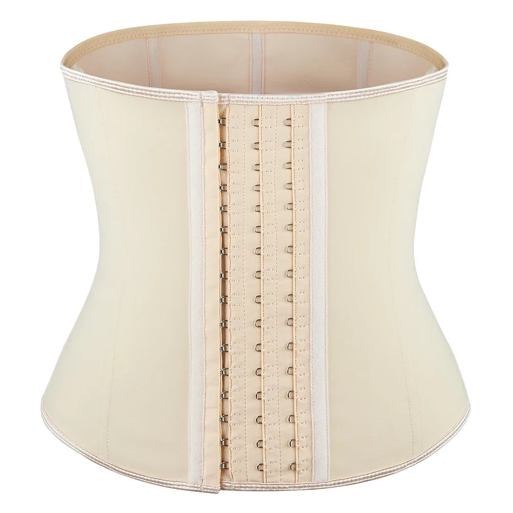 Waist Trainer corset Latex Women Plus Size Waist Cinchers Body Shaper Tummy Control  Fajas Colombianas with Hooks Slimming Belt