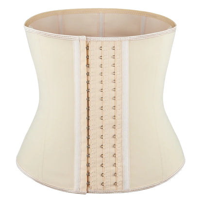 Waist Trainer corset Latex Women Plus Size Waist Cinchers Body Shaper Tummy Control  Fajas Colombianas with Hooks Slimming Belt