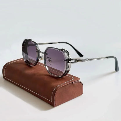 Steampunk Sunglasses For Men Punk Retro Sunglasses Women Trendy Vintage Fashion GlassesLuxe Gafas De Sol Hombre Zonnebril Heren