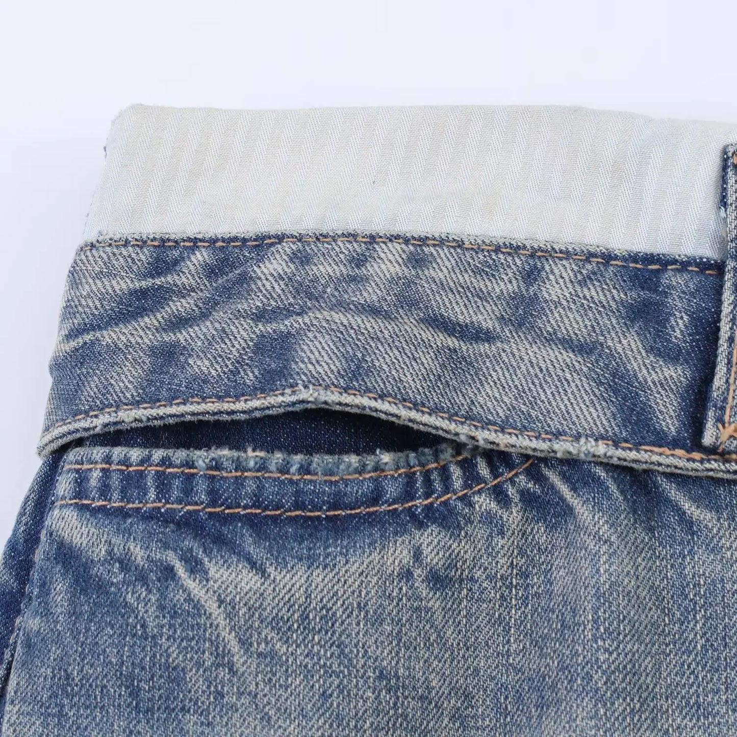 Casual Women Long Jeans Summer Female Chic Ripped Holes Denim Fashion Mid Waist Flanging Button Streetwear Pants Trousers