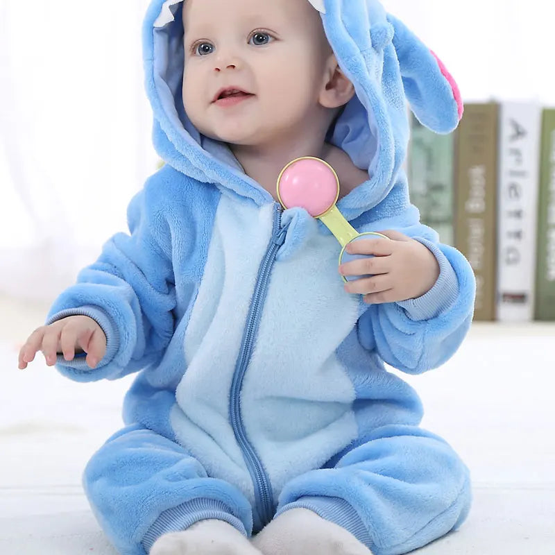 Cute Monkey Tiger Dinosaur Cosplay Costumes Boys Girls Toddler Animal Jumpsuit Baby Rompers Infant Clothes Pyjamas Kids Kigurumi