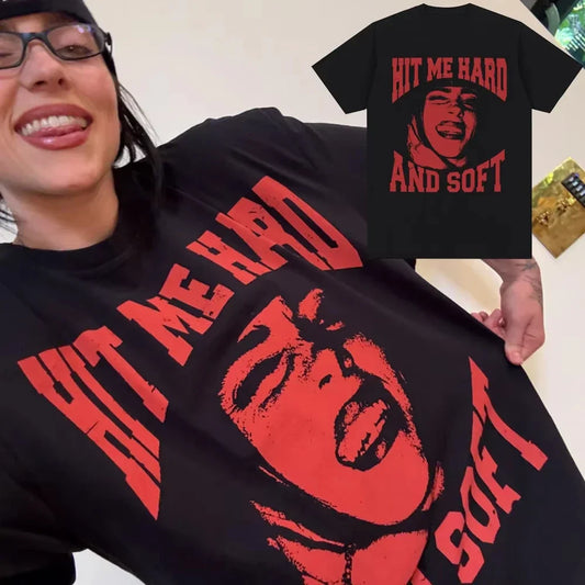 Hit Me Hard and Soft 2025 Tour T Shirt  Women Fashion Hip Hop T Shirts Harajuku CFans Giftasual Short Sleeve T-shirts