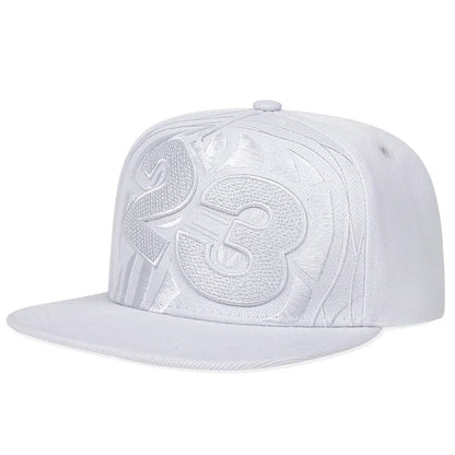 Unisex 23 Basketball Letter Embroidery Hip-hop Hats Outdoor Adjustable Casual Baseball Caps Sunscreen Hat
