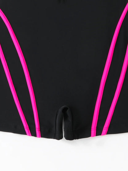 2026 Solid Sleeveless Plus Size Swimwear Women Zipper Push Up Large One Piece Swimsuit Summer Beach Chubby Bathing Suit