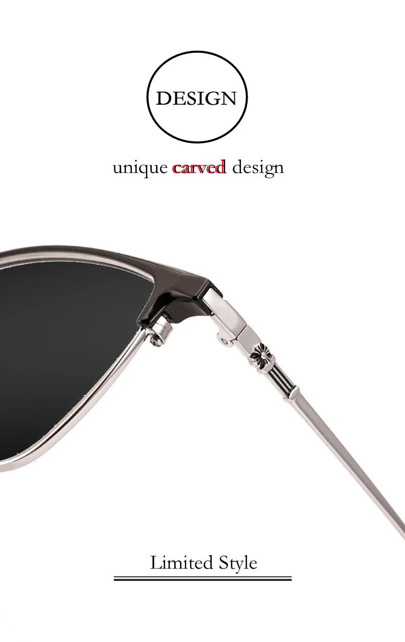 Ultralight Pure Titanium Myopia Sunglasses Men‘s Retro Business Driving Fishing Outdoor Traveling Sunshade Glasses