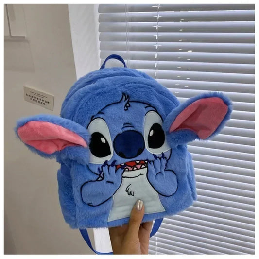 high-quality sewn plush backpack cartoon fashion 3D mini women's backpack large capacity cute children's school bag