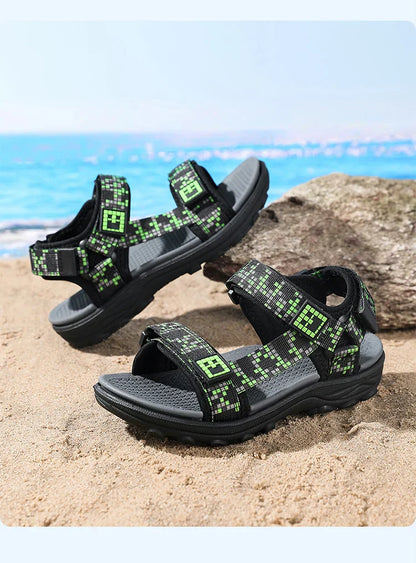 Kids Outdoor Non-Slip Sandals Boys Summer Fashion Beach Shoes Children Breathable Casual Walking Sandials