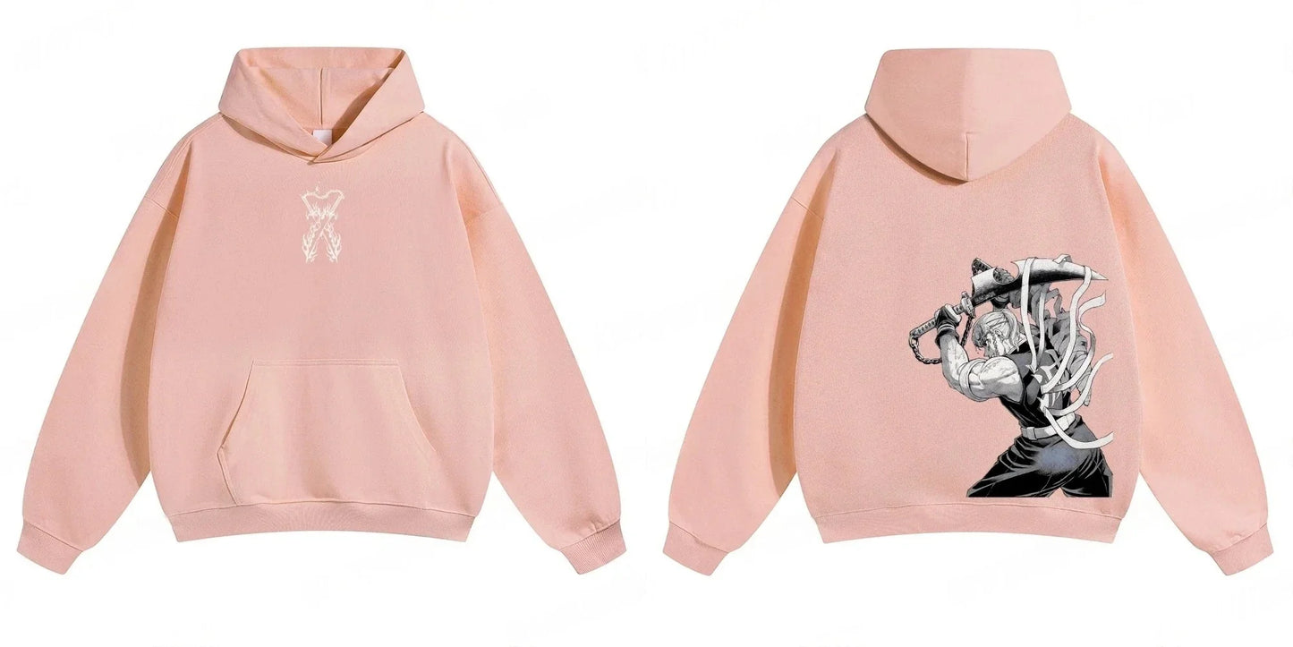 Demon Slayer: Kimetsu no Yaiba Men Hoodie Sweatshirt Tengen Uzui Anime Spring Autumn Boy Long-sleeved Parent-child Outfit