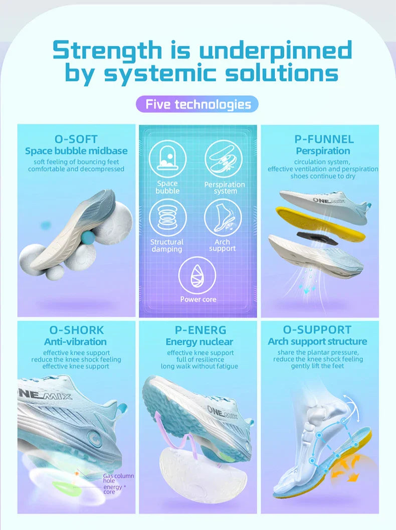 NEW Male Racing Breathable Cushioning Non-Slip Sneakers Mesh Breathable Shock Rebound Lightweight Fitness Shoes