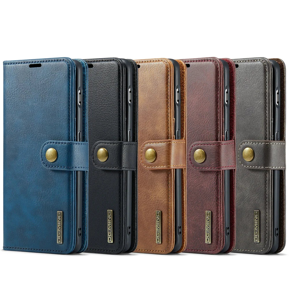 Luxury 2 in 1 Detachable Leather Case for iPhone 17 Pro Max 17 Pro 17 Air 17 Shockproof Book Bolio Magnetic Flip Cover