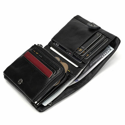 Portefeuille de luxe de marque de créateur pour homme, porte-cartes en cuir véritable souple, petit porte-monnaie pour pièces de monnaie et cartes de crédit, portefeuilles masculins à glisser dans les poches.