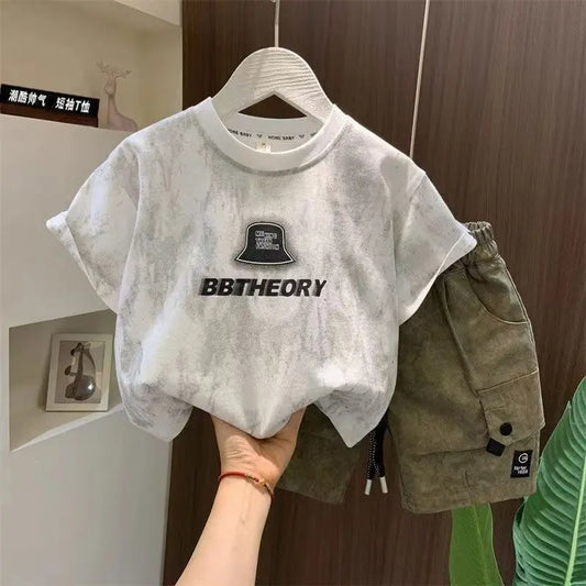 New Summer Infant Boys Clothing Suits Children Casual T-Shirt Shorts 2Pcs/Set Toddler Baby Girl Clothes Costume Kids Tracksuits