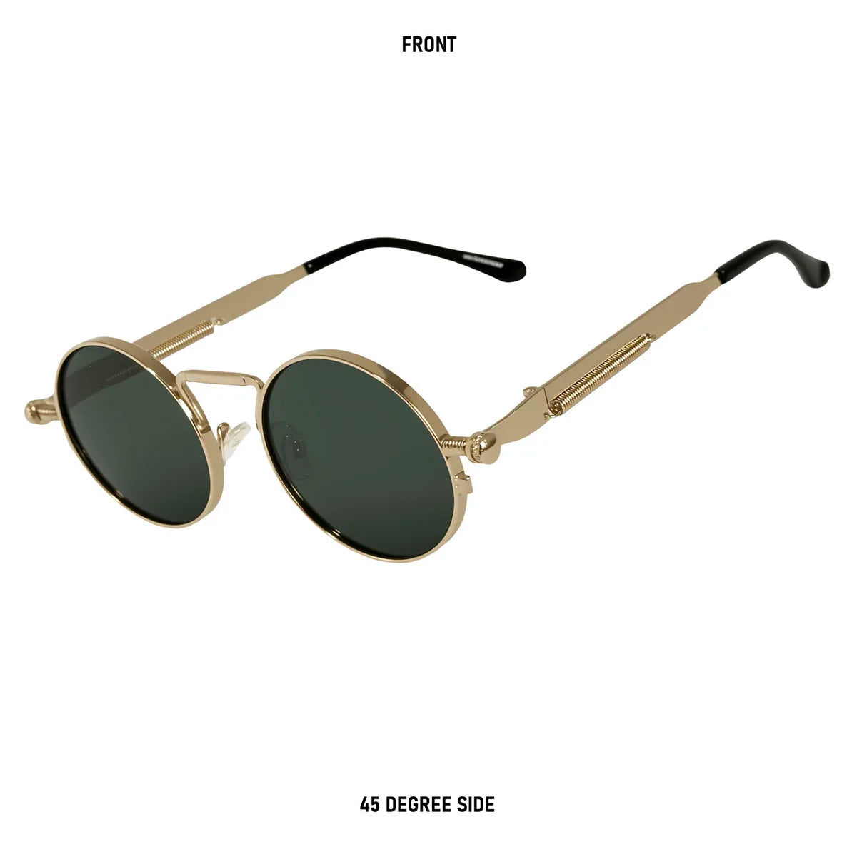 Round Steampunk Sunglasses Men UV400 Protection Punk Fashion Glasses Vintage Luxury Dropshipping Gafas De Sol Lunette De Soleil
