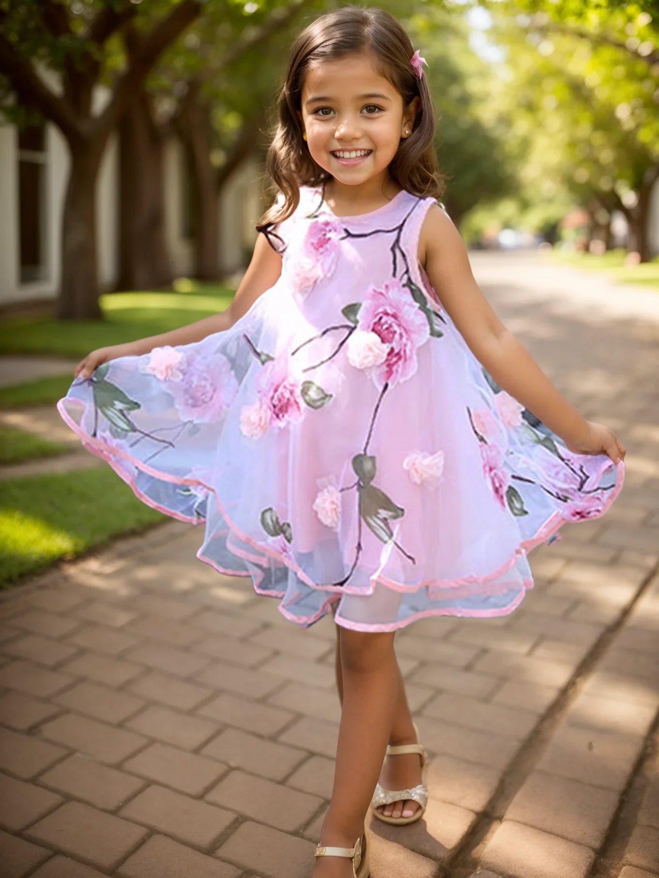 Summer Girls Flower Dress Kids Girl Beach Dresses Chiffon Kids Dresses Floral Teenager Girls Clothes 6 8 10 12 14 Year