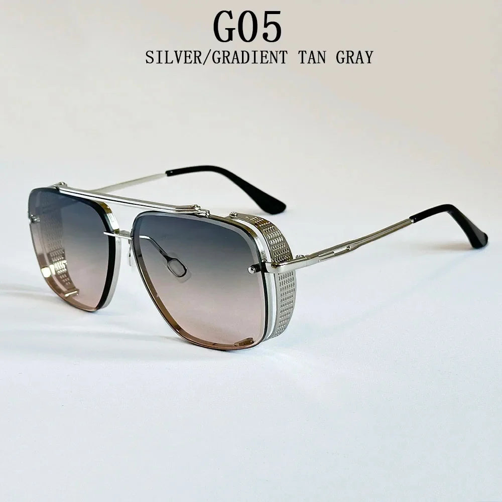 2025 Steampunk Sunglass Men Vintage Square Sunglasses Women Trendy Retro Punk Fashion Glasses Gafas De Sol Hombre Luxe Zonnebril