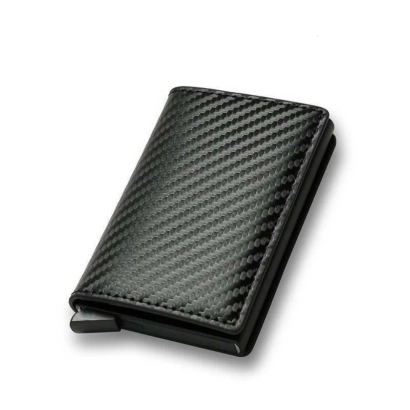 Porte-carte de crédit antivol RFID, portefeuille fin et intelligent pour hommes et femmes, étui porte-carte bancaire, pochette à monnaie, porte-cartes de crédit