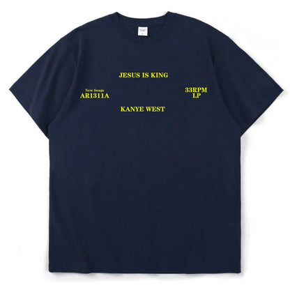 Kanye West T Shirt Jesus Is King High Quality Short Sleeve T-shirts Vintage Harajuku Cotton Men Women T-shirt Clothes Streetwear