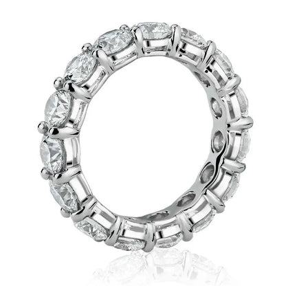 Personalized Moissanite Full Eternity Bands 925 Sterling Silver Ring For Women Girl Fine Jewelry 5mm 3mm D Moissanite Ring