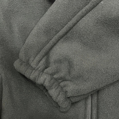 Winter Thicken Polar Fleece Jacket Warmth Windproof Full Zip Up Coat Multiple Zipper Pockets Outdoors Plus Size Jackets Outwear