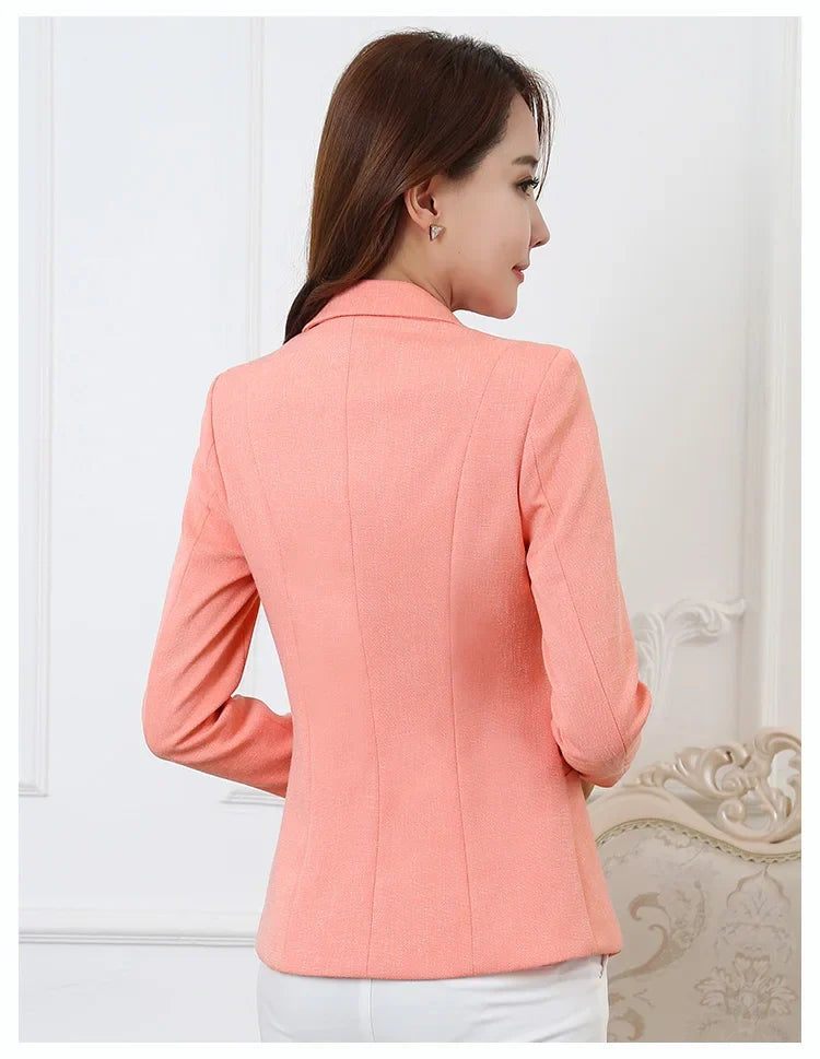 Fashion Women Blazers Jackets Work Office Lady Suit 2025 Slim Single Breasted Business Female Blazer Coats Formal Veste Femme