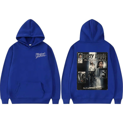 Michael Jackson Dirty Diana Hoodie King of Pop Bad Era Rock Sweatshirts Men Women Fashion Hip Hop High Quality Hoodie Streetwear
