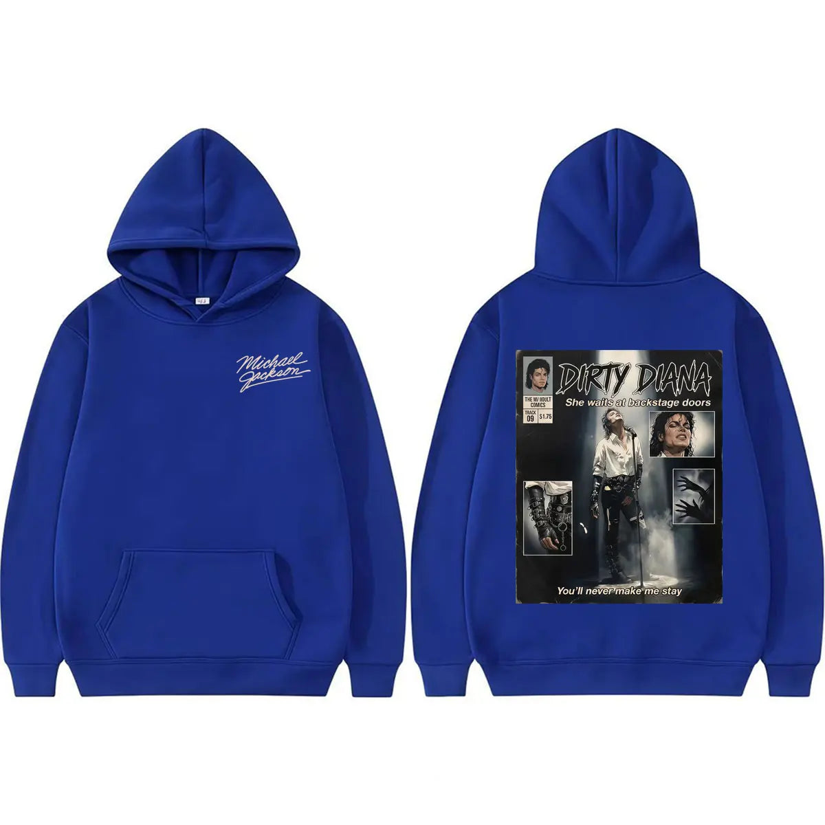 Michael Jackson Dirty Diana Hoodie King of Pop Bad Era Rock Sweatshirts Men Women Fashion Hip Hop High Quality Hoodie Streetwear