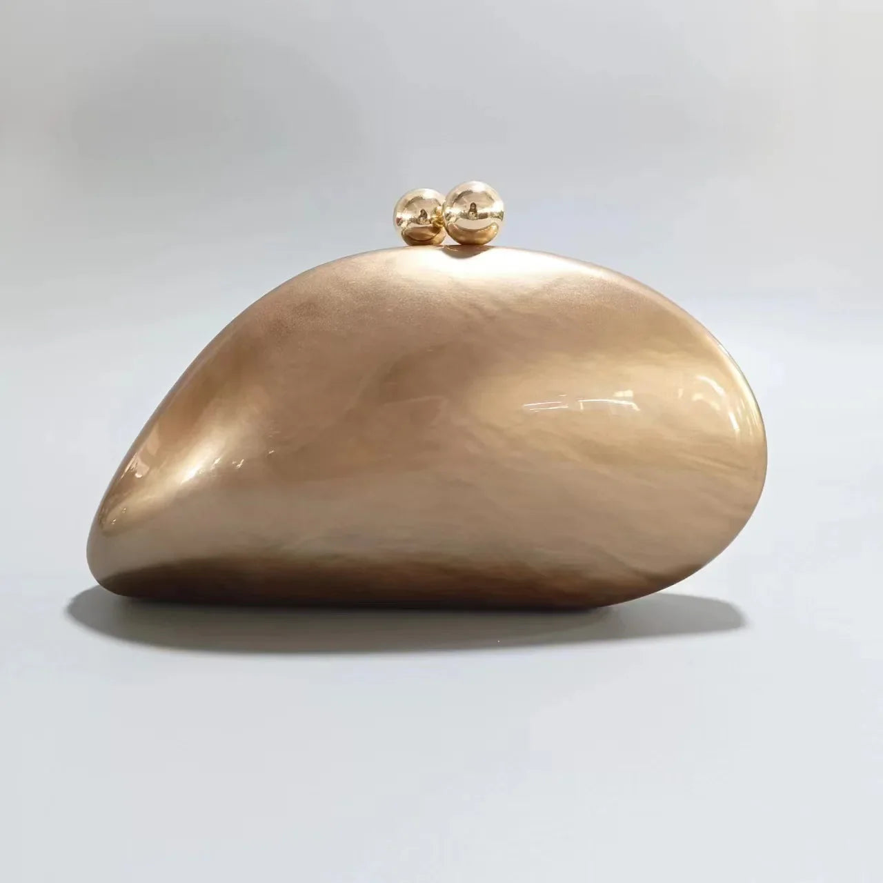 shell shape clutch bag women designer evening party cute purse new green gold purple ivory handbag High Quality