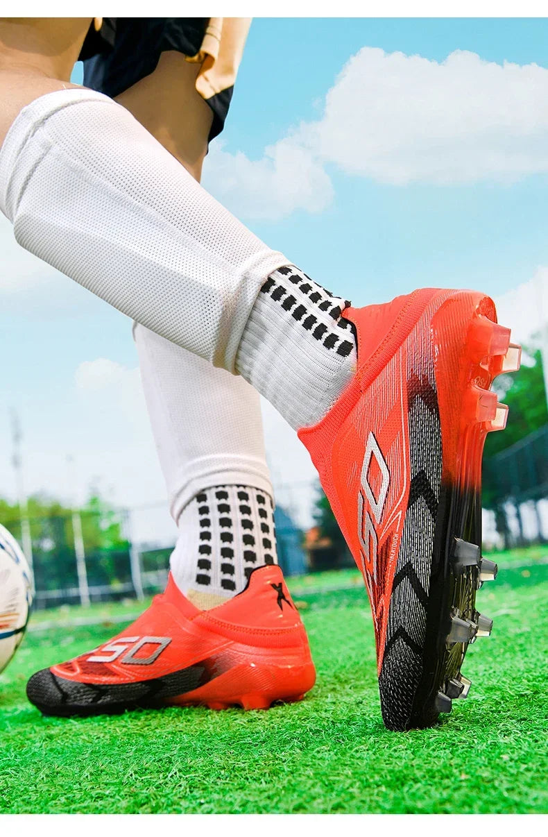 Men Professional TF Soccer Shoes Resistant Casual Grass Studded Male Non Slip Fast Foo451·a