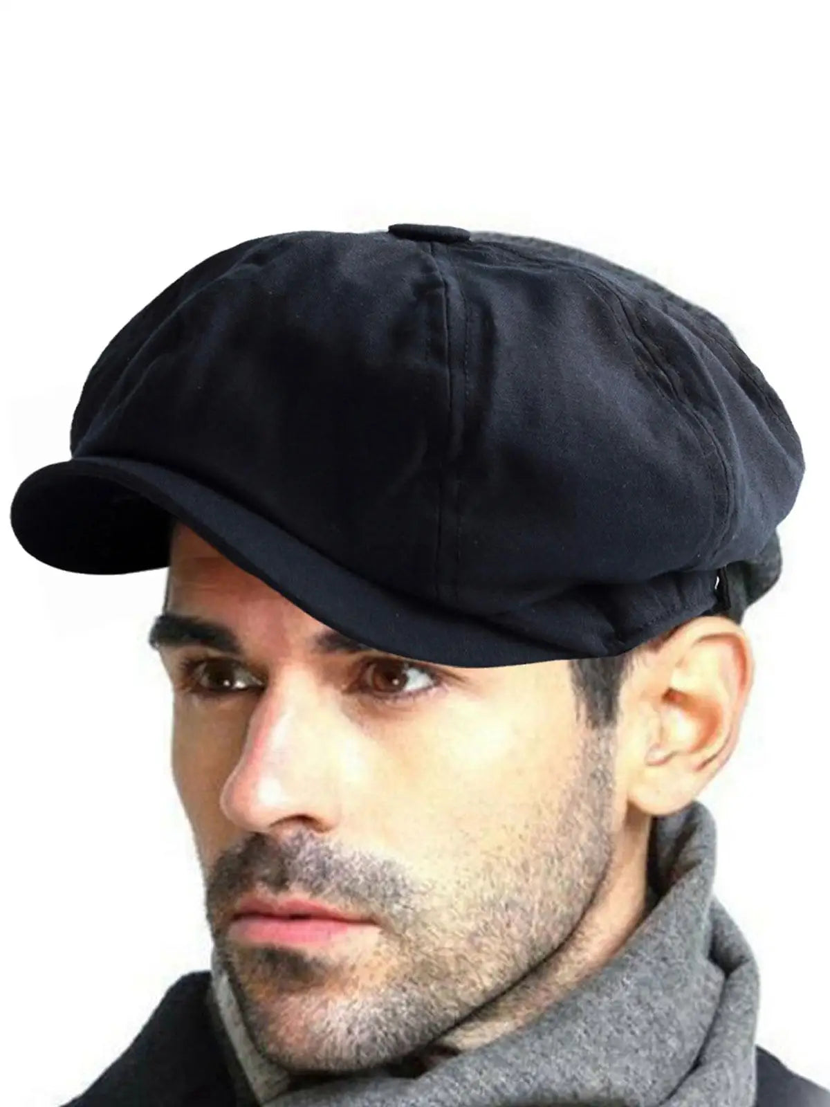 British Style Newsboy Cap Men Cotton Ascot Cap Dad Vintage New Brand Spring Flat Cap Khaki 2023 Octagonal Autumn Ma I0K9