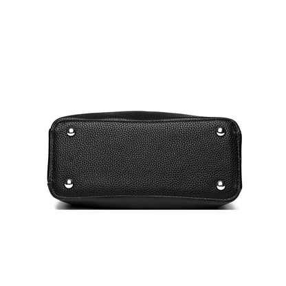 100% cowhide Bag Casual Women Hobos Handbags Bucket Bags New Women's Fashion Handbags Retro Solid Color Leather Shoulder wallet