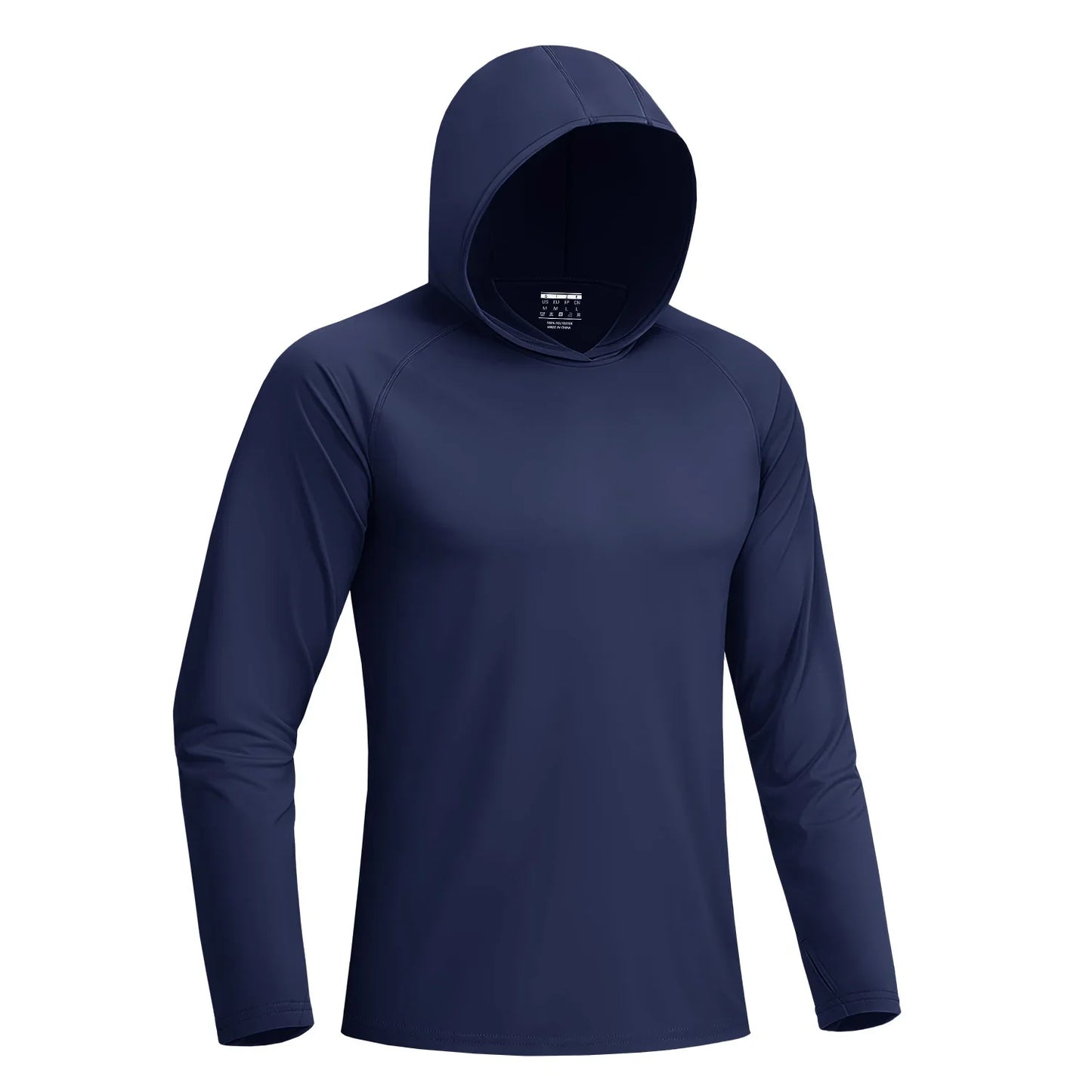 Sun Protection Shirts Mens Long Sleeve Hoodie Casual UV-Proof T-Shirts Breathable Lightweight Quick Dry T shirts Swim