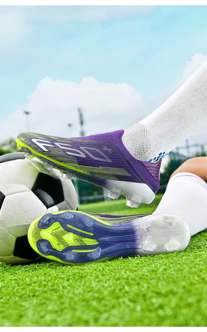 New Men's Football Boots Turf Comfortable Soccer Shoes Sport Ultralight Fg Grass Cleats Futsal Non Slip Indoor Adult Non-Slip