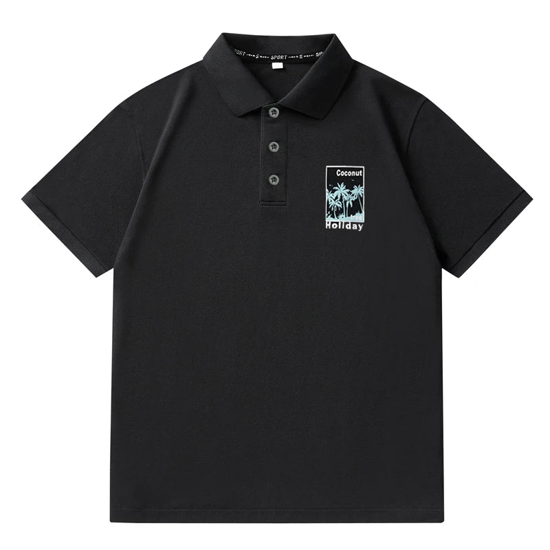 Fashion Men's Summer T-shirt Plus Size Tops 7XL 6XL 5XL Lapel Short sleeves Polo Shirt Half Sleeve Tees Male Clothing 110-180KG