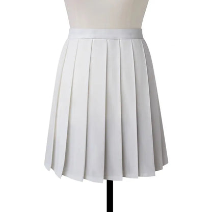 Women High Waist Pleated Midi Skirt Y2k Summer Knee-length Preppy Style Harajuku  Hot Street School Cosplay Casual Female Faldas