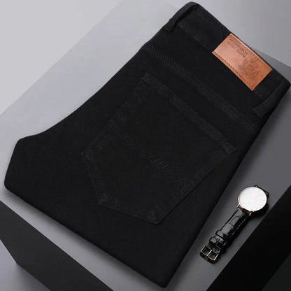 5 Colors 98% Cotton Stretchy Jeans Men's Mid-waist Straight Pencil Denim Trousers Brand Clothing Personality Fashion Male Pants