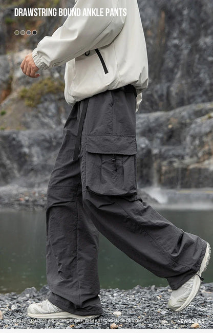 Outdoor Hiking Pants Male Waterproof Wear-Resistant Trekking Paratrooper Trousers Autumn Breathable Mountaineering Cargo Pants