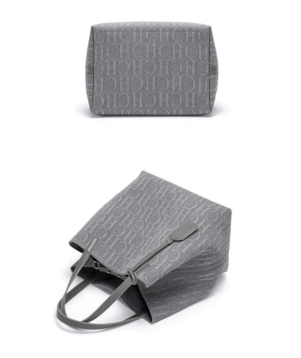 Women's Luxury Design Multi functional Handheld Shopping Handbag Fashionable New 2024 Solid Color Handbag