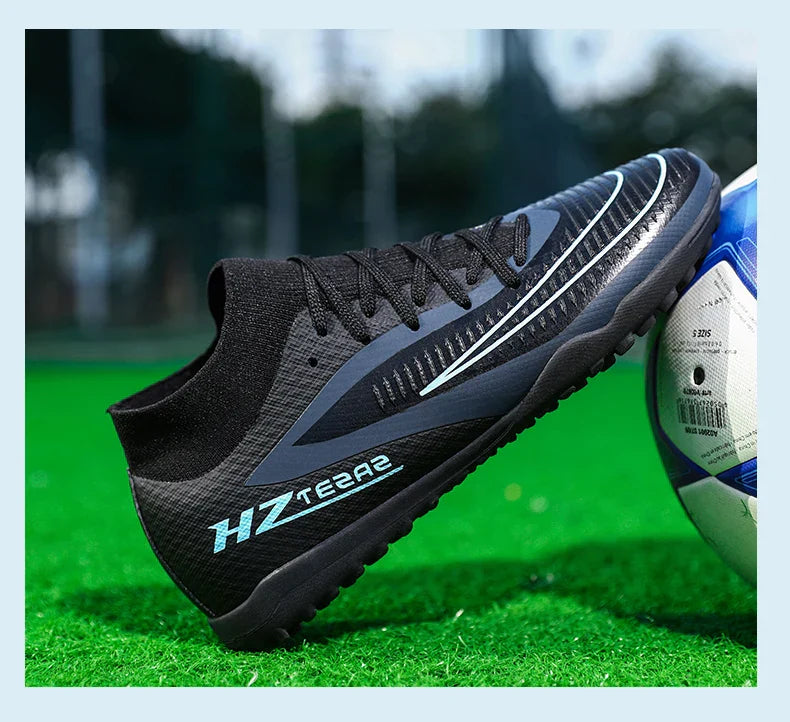 New Men Soccer Shoes Sport Boys Breathable Cleats Adult Outdoor Football Boots Training Long Spikes Non Slip Match Comfortable