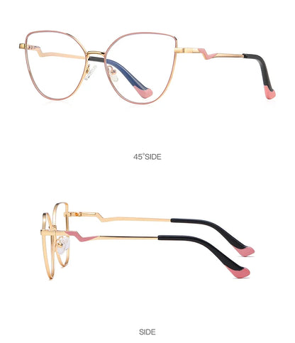 New Myopia Prescription Glasses Hyperopia Reading Glasses Anti Blue Light Computer Glasses Optical Eyeglasses Frame Women