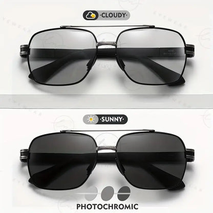 Brand Design Square Polarized Sunglasses Man Photochromic Sun Glasses Woman Anti-glare Driving Goggles Oculos zonnebril heren