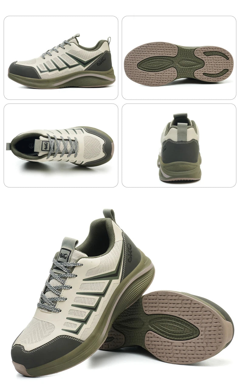 New Lightweight and Breathable Labor Protection Shoes for Men and Women Anti Smashing and Anti Piercing Steel Toe Safety Shoes