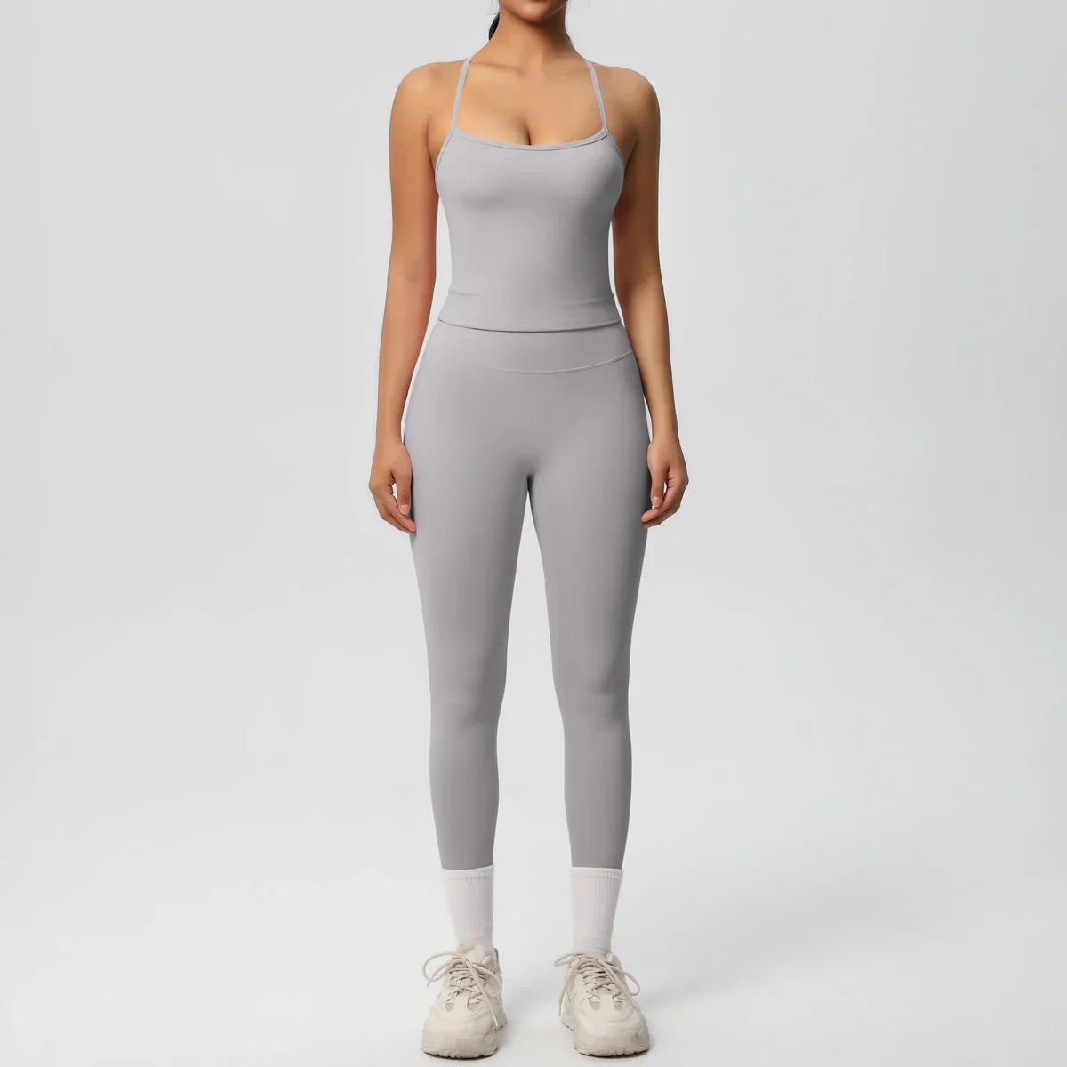 2PCS Yoga Set Nude Feeling Workout Sets Women Tracksuit Gym Push Up Fitness Running Workout Sportwear Sport Bra Leggings Suit