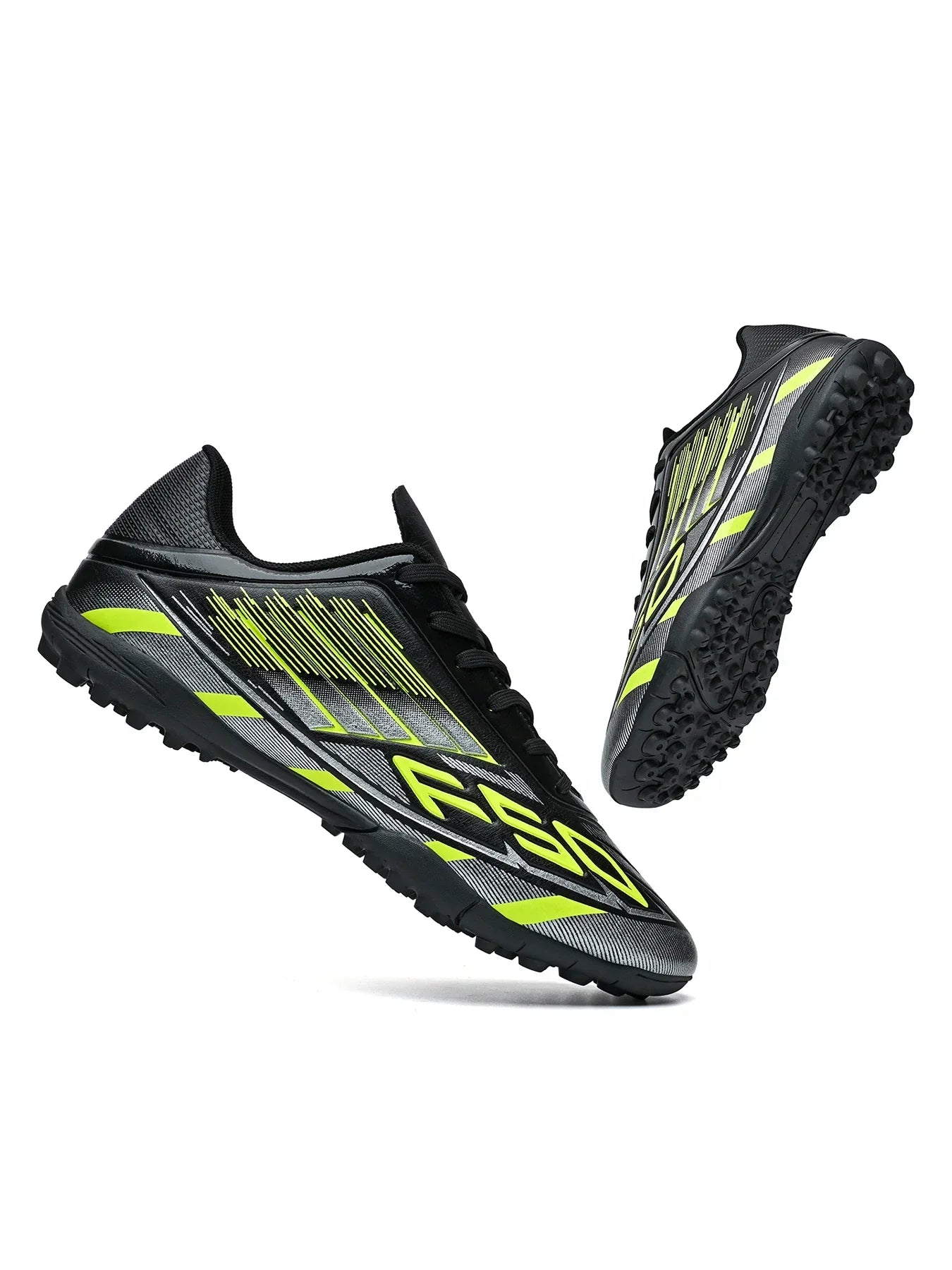Men Women Kids TF Turf Soccer Cleats Training Wear Non-Slip Wear-Resistant PU Fabric Rubber Sole
