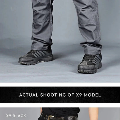 Summer Men's Tactical Cargo Pants Casual Trousers Multi-Pockets Waterproof Pants Lightweight Quick Dry Outdoor Hiking Trousers